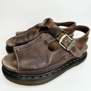 Vintage 90's Y2K Dr Martens Docs chunky made England platform sandals 9068 10US